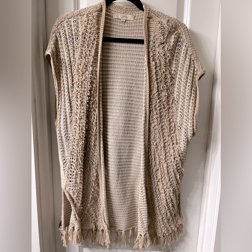 Ann Taylor Loft open sweater size L